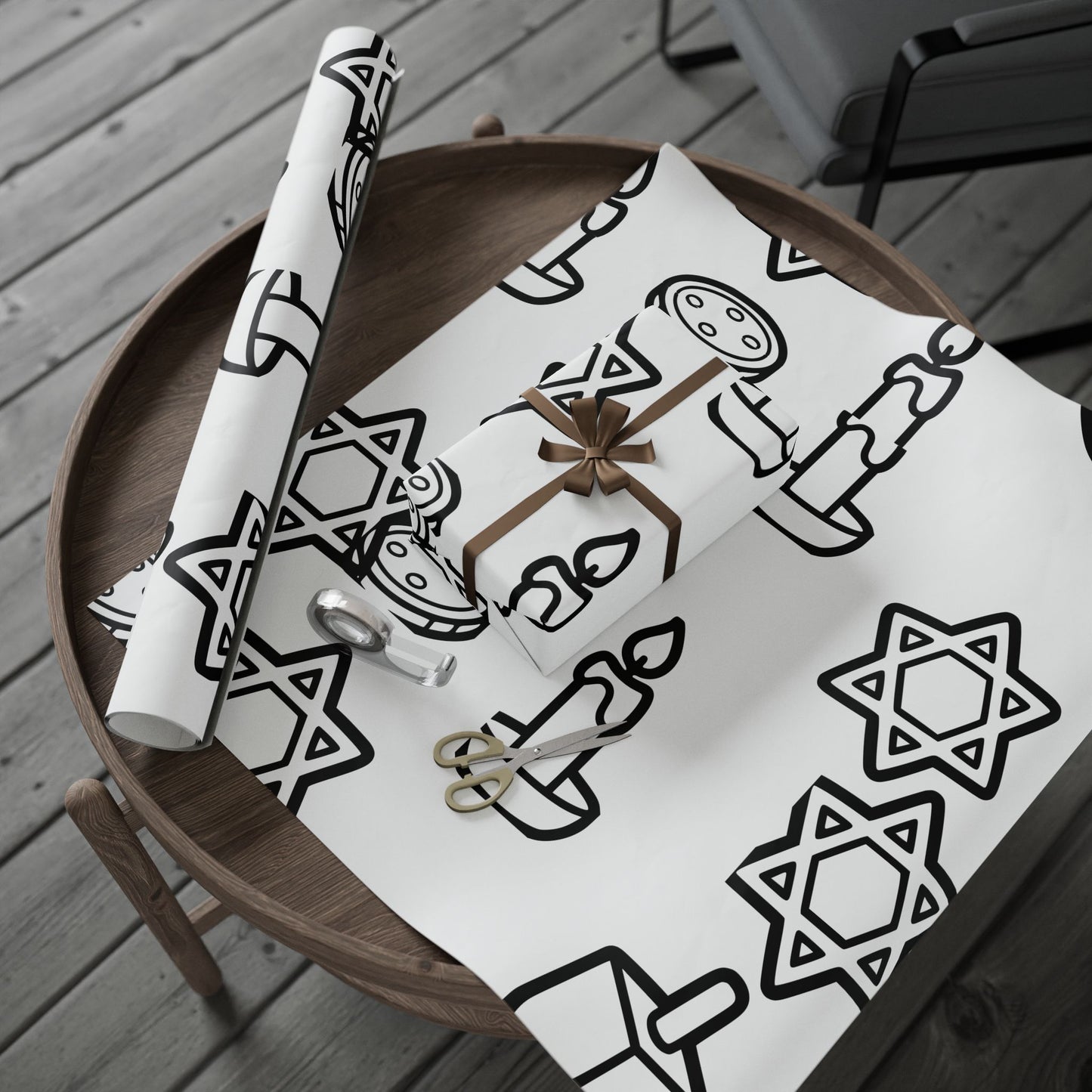 Color Your Own Wrapping Paper | Toddler Coloring Gift Wrap | Hanukkah