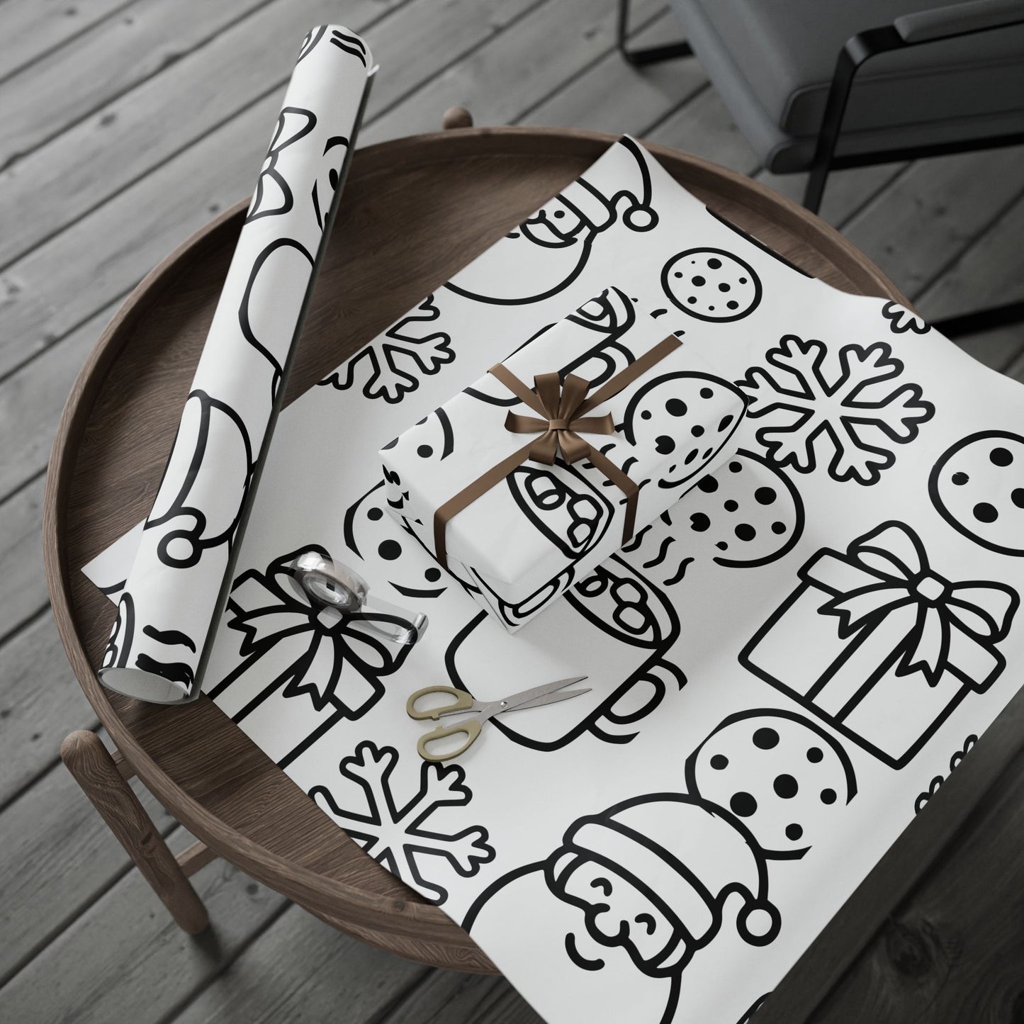 Color Your Own Wrapping Paper | Toddler Coloring Gift Wrap | Christmas