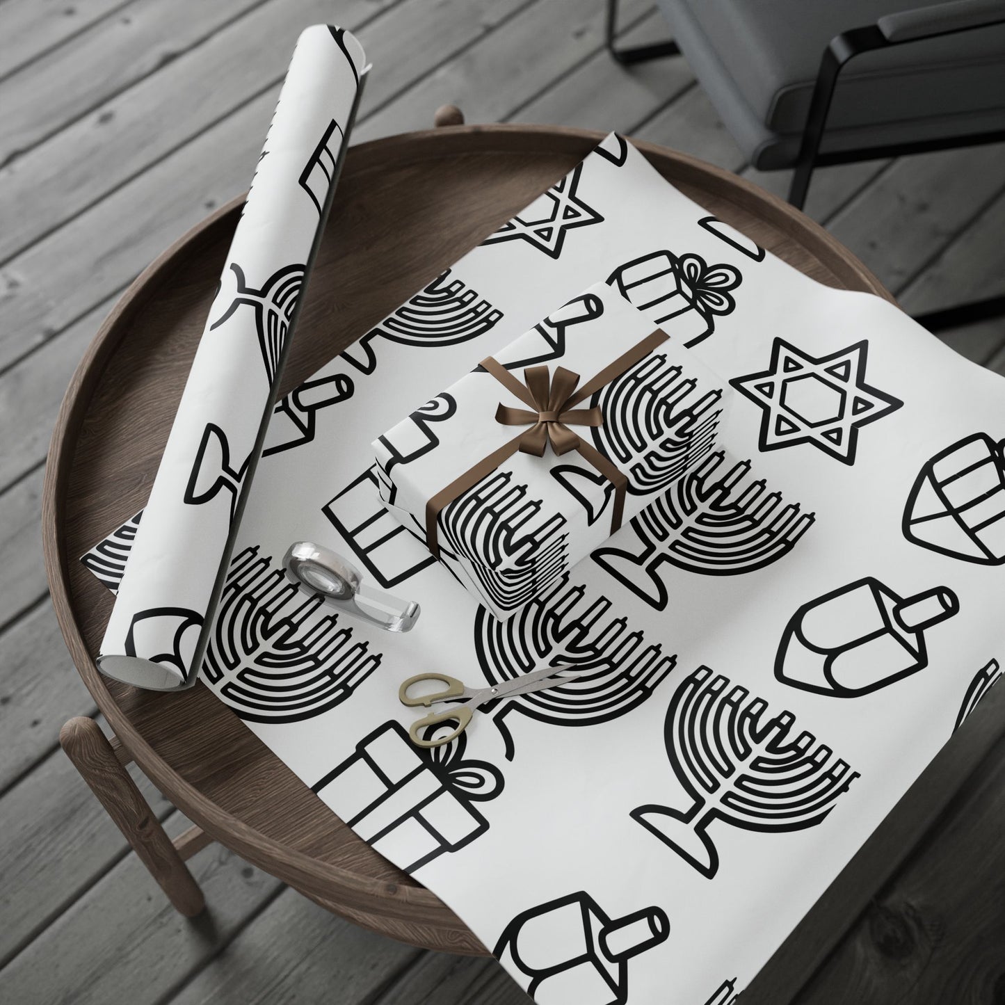 Color Your Own Wrapping Paper | Toddler Coloring Gift Wrap | Hanukkah