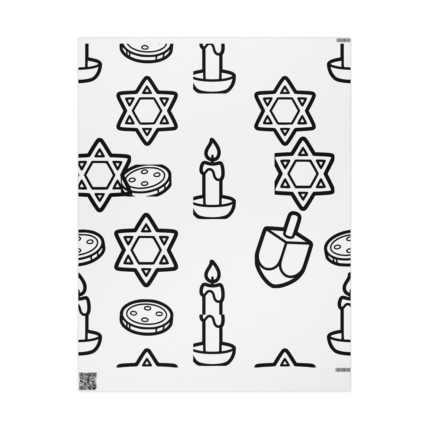 Color Your Own Wrapping Paper | Toddler Coloring Gift Wrap | Hanukkah