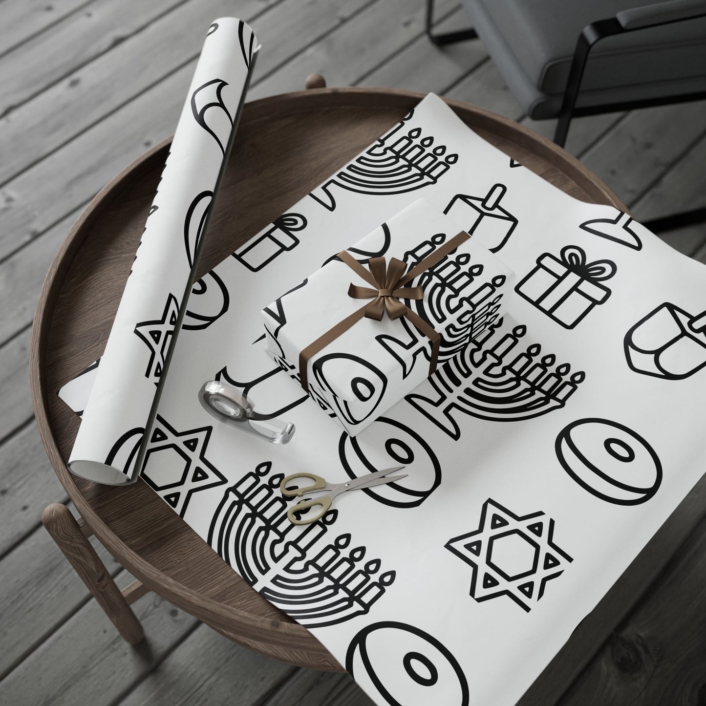 Color Your Own Wrapping Paper | Toddler Coloring Gift Wrap | Hanukkah