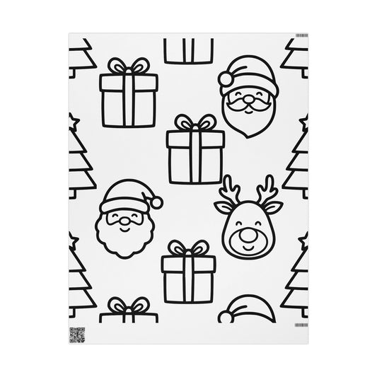 Color Your Own Wrapping Paper | Toddler Coloring Gift Wrap | Christmas