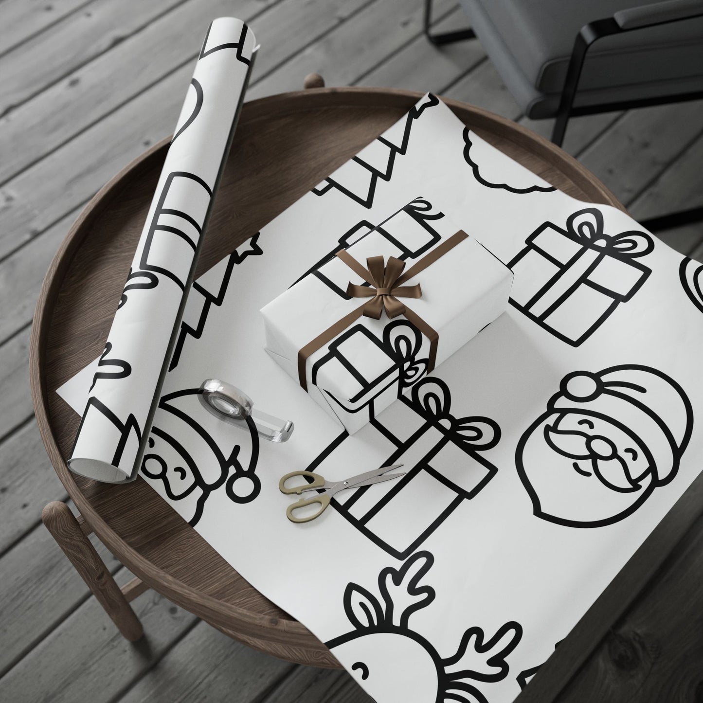 Color Your Own Wrapping Paper | Toddler Coloring Gift Wrap | Christmas