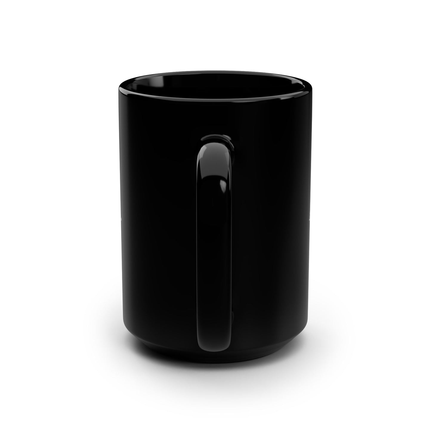 Acknowledge & Ignore Black Mug, 15oz Coffee Cup, Unique Gift for Book Lovers, Motivational Drinkware, Inspirational Mug for Home or Office