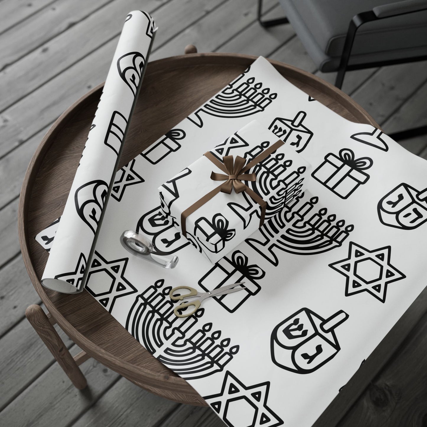 Color Your Own Wrapping Paper | Toddler Coloring Gift Wrap | Hanukkah